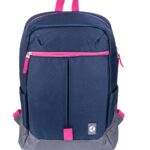 Mochila Para Laptop 15.6" Techzone Rainbow Tzlbp26-A Poliester/Color Azul Con Rosa