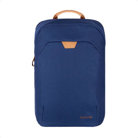 Backpack Eco Hero Techzone De 15.6 , 2 Compartimientos, 1 Acolchado Para Laptop, Color Azul, Garantia Limitada De Por Vida.