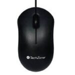 Mouse Alámbrico Initially Techzone, 1000 Dpi's, 3 Botones, Longitud De Cable De 1.2 M. Conexión USB, 1 Año De Garantía.