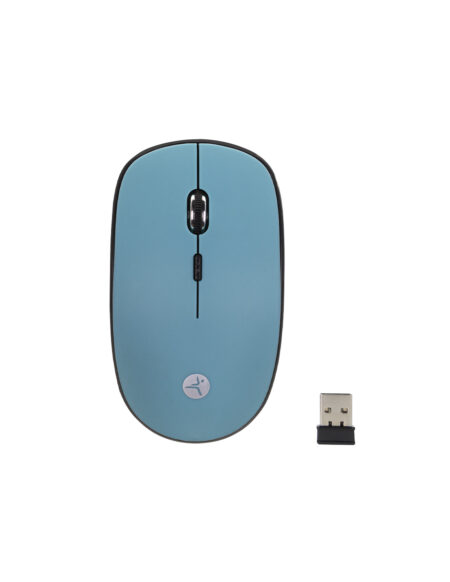 Mouse Techzone Tzmouina02 Terra Rubber Azul Inalmbrico 1200