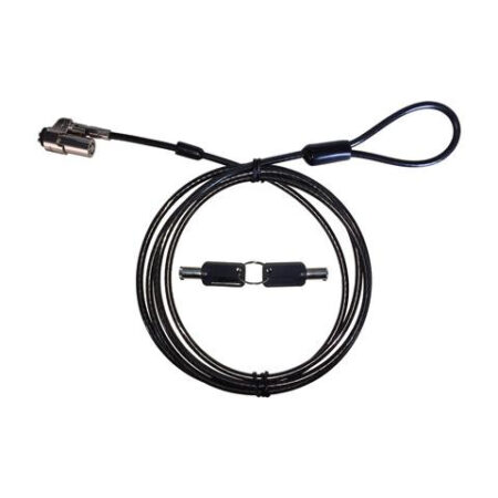 Candado De Llave Para Laptop Tipo T V-Bar Longitud De Cable 1.8 Mts Grosor Del Cable 4Mm