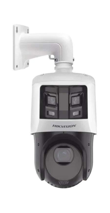 Camara Ptz IP Hikvision Ds-2Se4C425Mwg-E/26(F0) 4Mpx/Lente 4.8 A 120Mm/Con Camara Panoramica 6 Mpx/Lente 2.8Mm/25Xzoom/Ir 100M/Ip66/Wdr/PoE+/Entrada-Salida De Audio Y Alarma/Ultra Baja Iluminacion/MicroSD