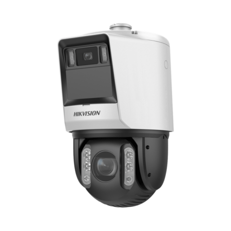 Camara Ptz IP Tandemvu Hikvision Ds-2Se7C432Mwg-Eb/26(F0) Panoramica/6Mpx/32X Zoom/200Mts Ir/30Mts Luz Blanca/Acusense/Ip66/Alerta Audible Y Luz Estroboscopica/Autoseguimiento/Hi-PoE/Alarmas I/O/Ultra Baja Iluminacion/Micro SD