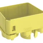 Tapa Con 2 Salidas A Tubo De 38Mm Panduit Fridt4X4Lyl/Uso Con Canaletas 4X4 Fiberrunner/Color Amarillo