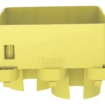 Tapa Con 2 Salidas A Tubo De 38Mm Panduit Fridt4X4Lyl/Uso Con Canaletas 4X4 Fiberrunner/Color Amarillo