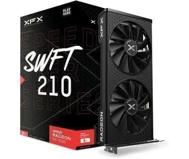 T/VIDEO XFX RX-76PSWFTFY RADEON RX 7600/8GB GDDR6/PCI-E 4.0/2250MHZ/DP/HDMI