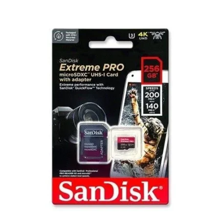 Memoria Microsdxc 256Gb Flash Extreme Pro Sandisk Sdsqxcd-256G-Gn6Ma Uhs-I Clase 10
