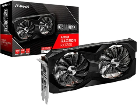 T/VIDEO ASROCK 90-GA2RZZ-00UANF RADEON RX 6600/8GB GDDR6/PCI-EXPRESS 4.0/3X DP/HDMI/COLOR NEGRO