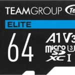 Memoria MicroSD 64Gb Flash Elite A1 Teamgroup Teausdx64Giv30A103, Uhs-I Clase 3, Con Adaptador