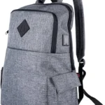 TechZone TZ19LBP02 mochila Negro / Gris Nylon, Poliéster