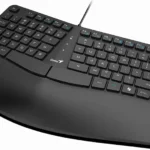 TECLADO ALAMBRICO GENIUS RGO KB-700, REPOSAMUÑECAS, COLOR NEGRO, 31310053401