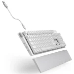 Teclado Alambrico Gamer Nzxt Kb-001Nw-Us Function 2, Optomecanico, Rgb, Reposamuñecas, Switch Gateron Red, Ingles, Color Blanco
