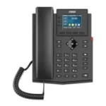 Telefono IP Fanvil X303P/4Lineas/2Rj45/2Rj9/Pantalla LCD/Negro