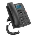 Telefono IP Fanvil X303P/4Lineas/2Rj45/2Rj9/Pantalla LCD/Negro