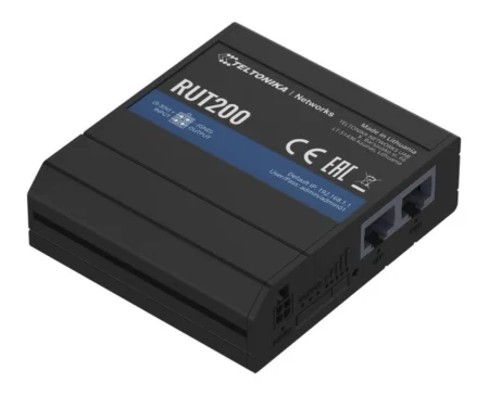 Router Lte Inalambrico Slot Para Sim, Teltonika Rut200, 10/100/Mbit/S, 2X Rj-45, Wi-Fi 2.4 Ghz