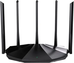 ROUTER WIFI 6 AX1500 TENDA RX2PRO DOBLE BANDA/5 ANTENAS DE ALTA GANANCIA DE 6DBI/3 PUERTOS LAN GIGABIT/WPA3+OFDMA+MU-MIMO/COLOR NEGRO
