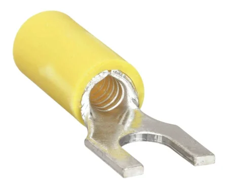Terminal Tipo Horquilla Epcom Powerline Rc1157-100 V/( Espada ) Aislada /12-10 Awg /Amarillo/Paquete De 25 Piezas