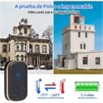 TIMBRE MOON INALAMBRICO/1 TRANSMISOR/1 RECEPTOR D881W-PL ALCANCE A 100 M/32 MELODIAS