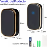 TIMBRE MOON INALAMBRICO/1 TRANSMISOR/1 RECEPTOR D881W-PL ALCANCE A 100 M/32 MELODIAS