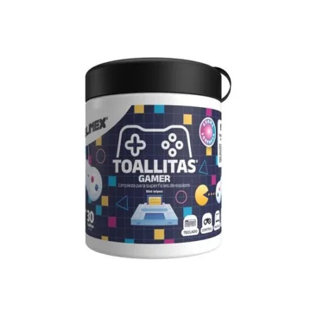 Toallitas Gamer Limpiadoras Antiestaticas Silimex 30 Piezas Para Superficies Plasticas Y Consolas