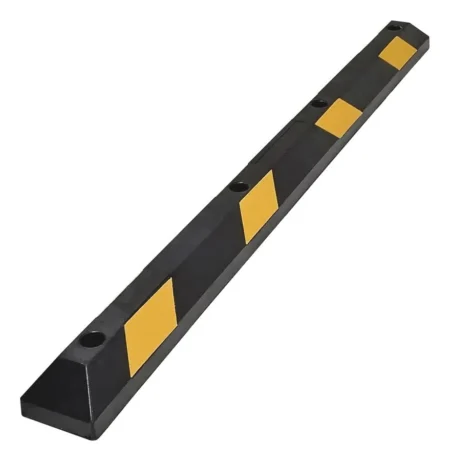 Tope Vehicular Para Estacionamiento Accesspro AC-183Tv/183Cm/8 Franjas Reflejantes/Negro-Amarillo
