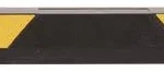 Tope Vehicular Para Estacionamiento Accesspro AC-183Tv/183Cm/8 Franjas Reflejantes/Negro-Amarillo