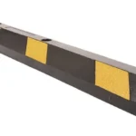 Tope Vehicular Para Estacionamiento Accesspro AC-183Tv/183Cm/8 Franjas Reflejantes/Negro-Amarillo