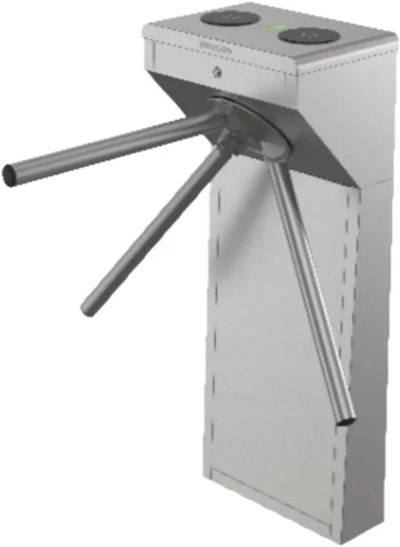 Torniquete Tripode De Acero Inoxidable Hikvision Ds-K3G200Lx-R/Dm55 Con Indicadores De Entrada-Salida, Integrable Con Cualquier Sistema De Control De Acceso