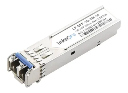 Transceptor Mini-Gbic Sfp Linkedpro Lp-Sfp-1G-Sm-10, Monomodo/1.25 Gbps De Velocidad/Conectores Lc Duplex/Hasta 10Km De Distancia