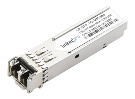 Transceptor Optico Sfp (Mini-Gbic) Linkedpro Lp-Sfp-1G-Mm-550, Multimodo 850 Nm, 1.25 Gbps, 1000Base-Sx, Conectores Lc/Upc Duplex/Ddm/Hasta 550 M