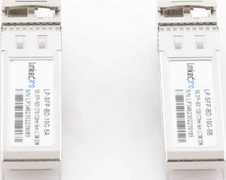 Transceptores Opticos Bidireccionales Sfp+ Linkedpro Lp-Sfp-Bd-10G-5/Monomodo 1270-1330Nm/10Gbps/10Gbase-Bx/Conector Lc/Upc Simplex/Ddm/Hasta 5Km/2 Piezas