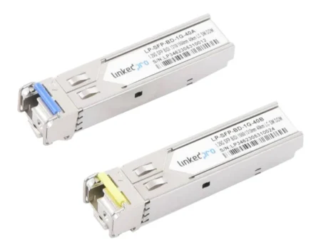 Transceptores Opticos Bidireccionales Sfp Linkedpro Lp-Sfp-Bd-1G-40 Monomodo 1310/1550 Nm/1.25 Gbps/1000Base-Bx/Conector Lc/Upc Simplex/Ddm/Hasta 40Km/2 Piezas
