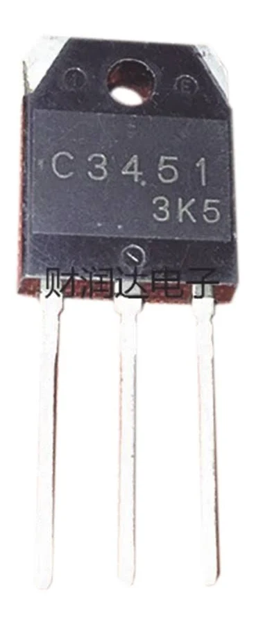 Transistor De Potencia Syscom 2sc-3451 Silicio Tipo Npn/500 Vc-b/15-100w/to-3pa