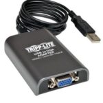 Adaptador USB 2.0 A Tarjeta VGA Tripp-Lite U244-001-VGA - USB, Negro