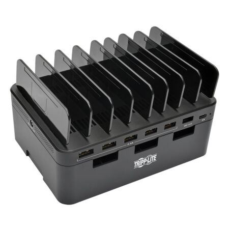 Estación Tripp Lite De Carga USB De 7 Puertos Con Quick Charge 3.0 – Puerto USB-C, Almacenamiento De Dispositivo, Salida De Carga USB 5V 4A (60W) U280-007-C