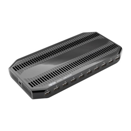 Estación De Carga USB Tripp Lite Con 10 Puertos Con Almacenamiento Ajustable – Salida Del Cargador USB 12V 8A (96W) U280-010-St