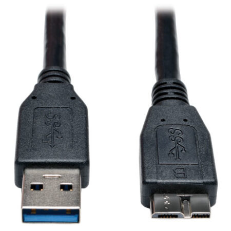Cable Para Dispositivo Tripp-Lite U326-003-Bk – USB A, Micro-USB B, Macho/Macho, 0, 91 M, Negro