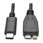 Cable USB 3.1 Gen 2 Tripp-Lite U426-003-G2 - USB C, Micro-USB B, Macho/Macho, 1, 8 M, Negro
