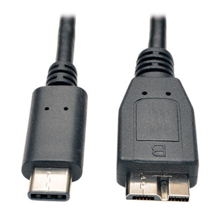 Cable USB 3.1 Gen 2 Tripp-Lite U426-003-G2 – USB C, Micro-USB B, Macho/Macho, 1, 8 M, Negro