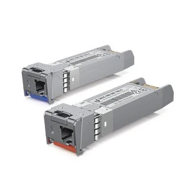 Modulo Sfp+ Transceptor Minigibic Monomodo 10Gbps Ubiquiti Uacc-Om-Sm-10G-S-2/10Km/Conector Lc/2 Piezas