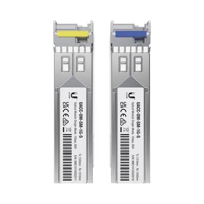 Modulo Transceptor Sfp Ufiber Ubiquiti Inc Uacc-Om-Sm-1G-S-2 Minigibic Monomodo 1.25 Gbps/Distancia 3Km/Simplex/Un Conector Lc/Incluye 2 Tranceptores