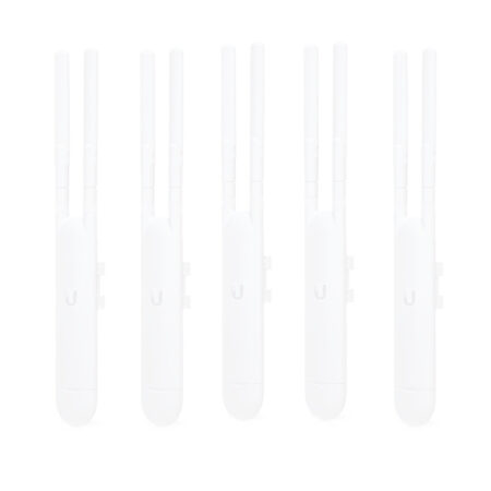 Paquete De 5 Access Point Ubiquiti Uap-AC-M-5 – 867 Mbit/S, 1, 4 Dbi, Fast Ethernet, Wlan 802.11B/G/N, Dual-Polarized Directional MIMO