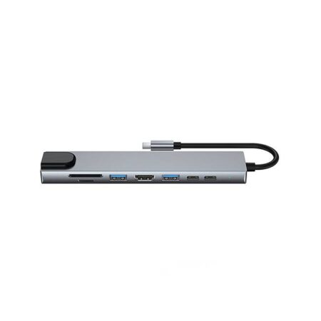 Dockstation Hub Dbugg 8 En 1 Ub Gr Ub81 Hub 8 En 1 Ub81 Urban Balance. Con Cables USB 3.0 O 2.0 , HDMI Y USB Tipo C. Entrada Para Tarjeta SD