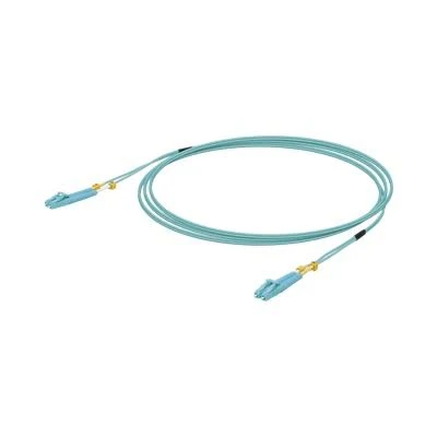 Jumper De Fibra Optica Ubiquiti Networks Multimodo Lc-Lc Duplex 10 G, Color Aqua, 3Mts, Uacc-Ofc-Mm-3M