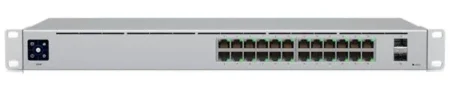 Switch Ubiquiti Networks, Unifi, Capa 2 De 24 Puertos 10/100/1000 Mbps + 2 Puertos 1G Sfp, Pantalla Informativa, Usw-24
