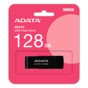 MEMORIA USB 3.2 128GB ADATA UC310 NEGRO, UC310-128G-RBK