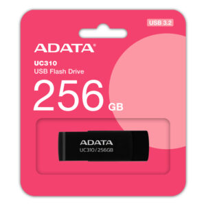 MEMORIA USB 3.2 256GB ADATA UC310 NEGRO, UC310-256G-RBK