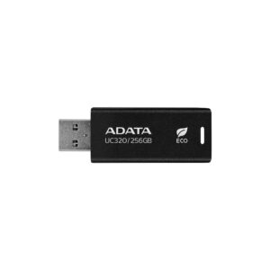 MEMORIA USB 3.2 256GB ADATA UC320 CON CONECTOR DESLIZANTE/SIN TAPA/COLOR NEGRO/UC320-256G-RBK/BK