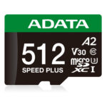 Memoria Microsdxc 512Gb Adata Ud512Gui3V30A2Sp-Ra1/Uhs-1 U3Clase 10/Con Adaptador