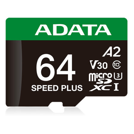 Memoria Microsdxc 64Gb Adata Ud64Gui3V30A2Sp-Ra1 Speed Plus Uhs-I/Con Adaptador